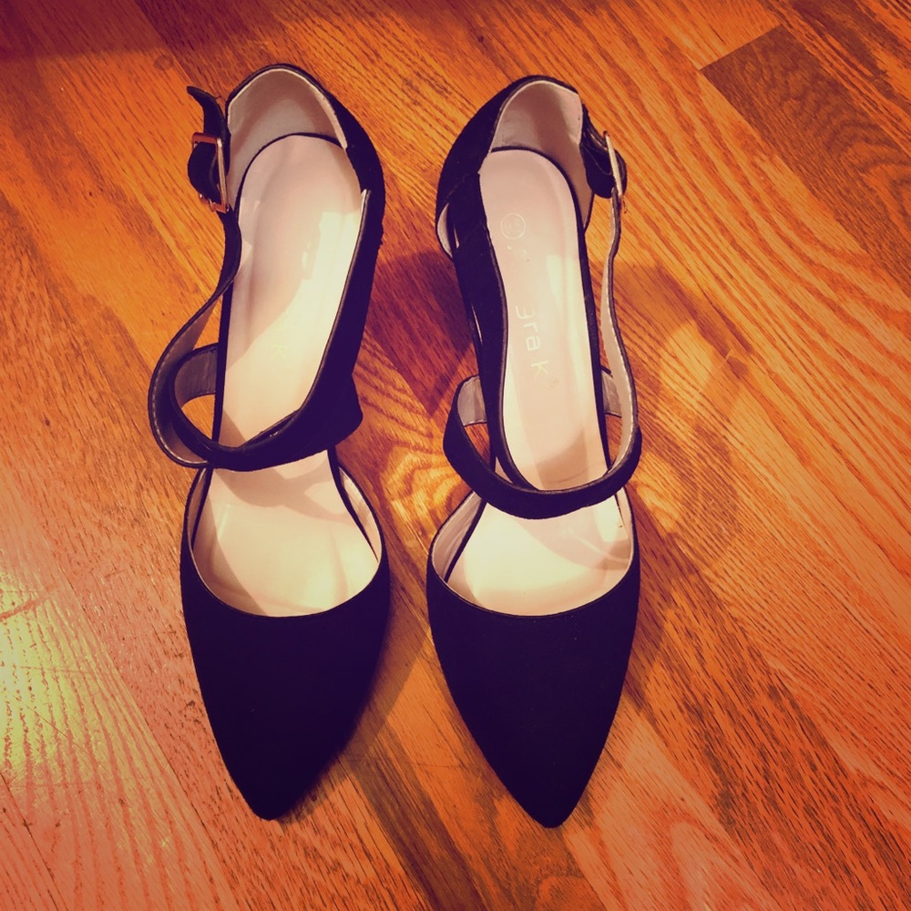 Allegra K Suede Heels